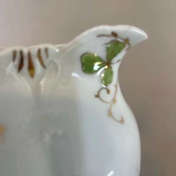 Dresden Germany Antique Porcelain Teapot Coffee Chocolate Pot Pitcher Roses Gold - Picture 11 of 16